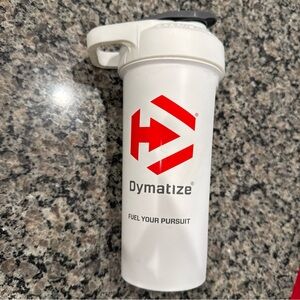 Dymatize White Shaker Bottle with Red Logo 27oz NWT